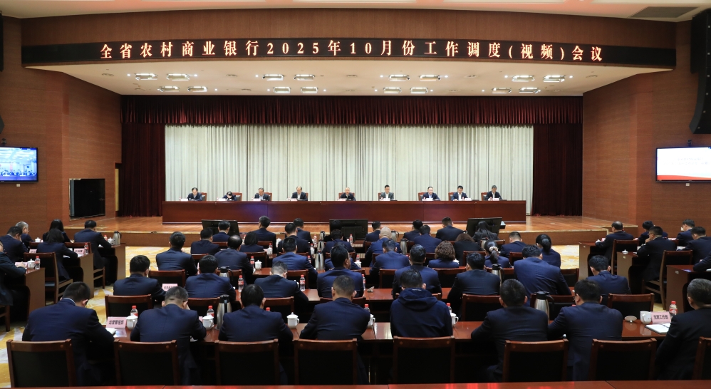 省联社召开全省农商银行10月份工作调度(视频)会议